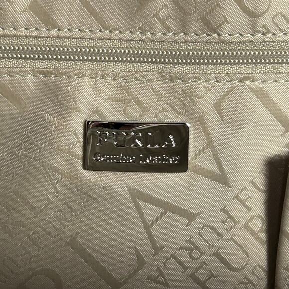 Furla top handle bag white leather buckle pockets coastal minimalist elevated - Picture 14 of 15